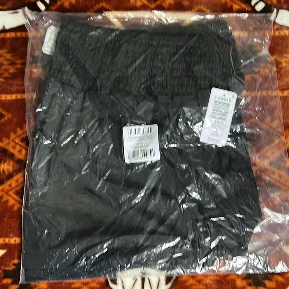 Mesh Smocked Waist Flowy Cover-Up Short - Picture 3 of 4